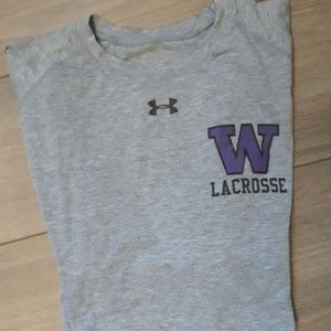 UNDER ARMOUR GRAY LACROSSE LARGE T-SHIRT